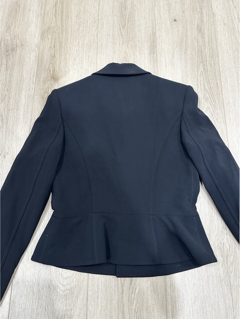 VTG Ralph Lauren Black Label Wool Blend Stretch Blazer Jacket Made In USA Sz 8 - Picture 12 of 15